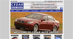 Desktop Screenshot of cedarautogroup.com