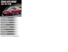 Tablet Screenshot of cedarautogroup.com